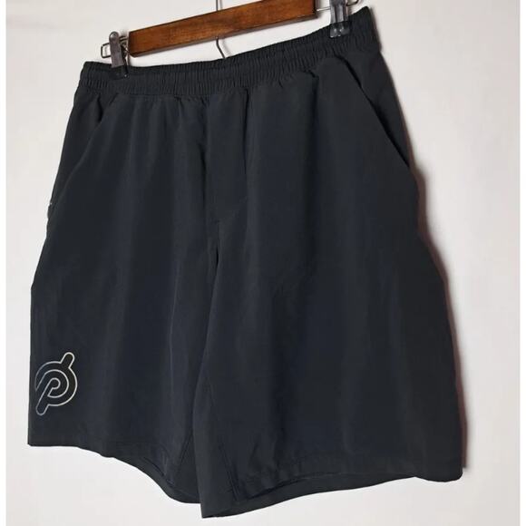 Lululemon x Peloton Men's Shorts Medium Black Pace Breaker Lined Drawstring 9 - Picture 2 of 5